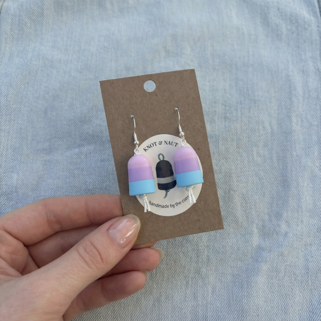 Cotton Candy Skies Buoy Earrings - Knot & Naut