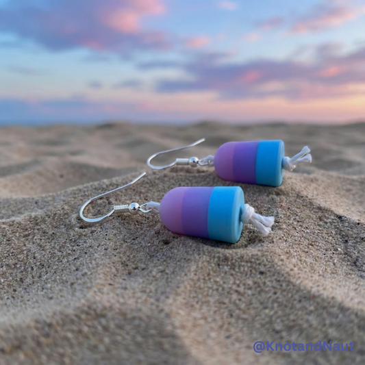 Cotton Candy Skies Buoy Earrings - Knot & Naut
