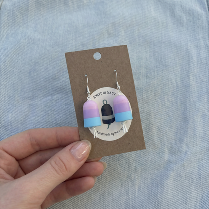 Cotton Candy Skies Buoy Earrings - Knot & Naut
