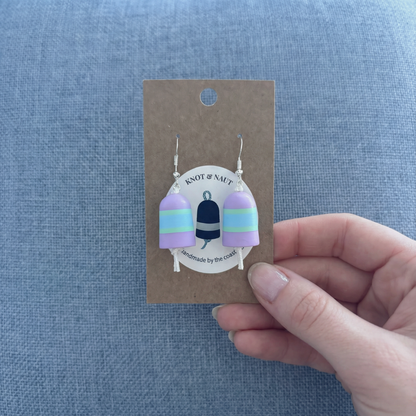 Hydrangea Season Buoy Earrings - Knot & Naut