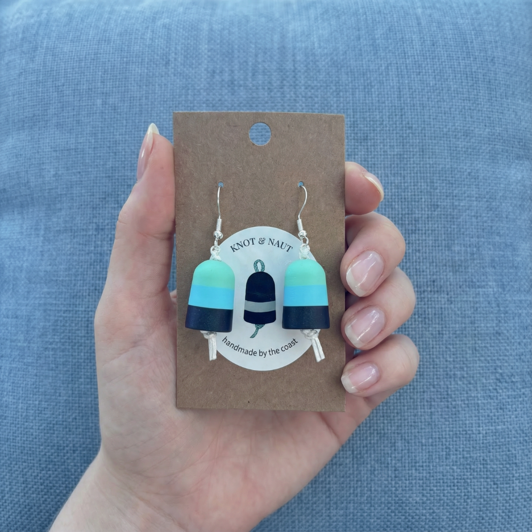 Summertime Blues Buoy Earrings - Knot & Naut