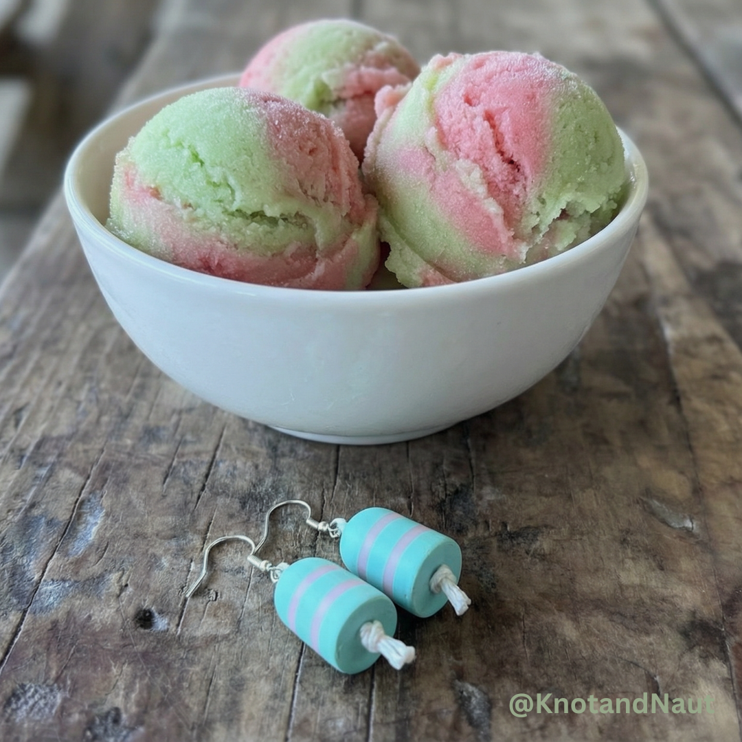 Watermelon Sorbet Buoy Earrings - Knot & Naut